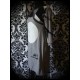 Robe grise boléro intégré noir rayé Threadless - taille S/M