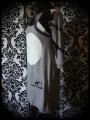 Grey dress black/white sewn-in shrug Threadless - size S/M