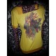 Yellow black plum top Threadless - size S/M