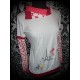 Cream coral red top Threadless - size M/L