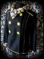 Veste noire détails jaunes motifs calaveras - taille S/M