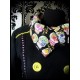 Black jacket w/ yellow details calaveras print - size S/M