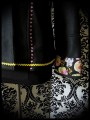 Black jacket w/ yellow details calaveras print - size S/M