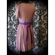Dust pink dress purple ribbon belt - size S/M