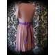 Robe plissée vieux rose ceinture violette - taille S/M