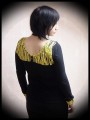 Black top yellow details - size XS/S