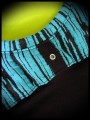 Black top turquoise blue details - size S/M