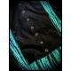 Mini jupe noire détails bleu turquoise - taille S/M