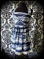 Blue pocket printed dress - size S