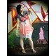 Coral grey ombre dress grey bust - size S/M