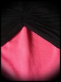 Mini jupe rose drapé noir - taille S/M