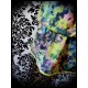 Multicolored loose dress watercolor print - size S/M