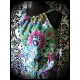 Multicolored loose dress adjustable length - size S/M