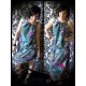 Multicolored loose dress adjustable length - size S/M