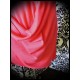 Robe / tunique asymétrique drapée rouge vif - taille M/L