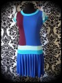 Color block royal blue wine dress - size S/M