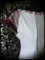 Color block white light grey dress Threadless print - size S/M