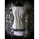 Color block white light grey dress Threadless print - size S/M