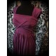 Draped dress w/ bow - made to order