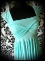 Draped dress w/ bow - made to order
