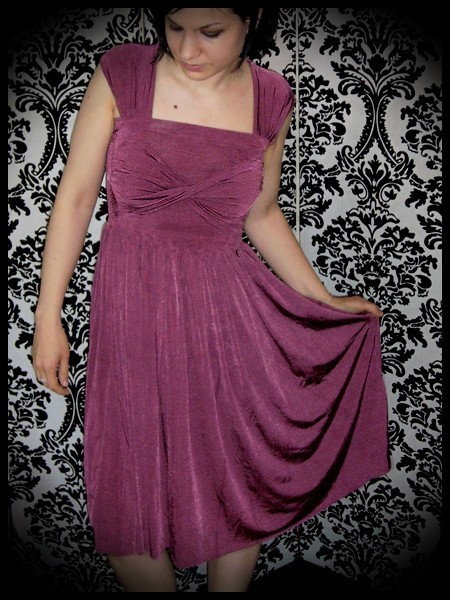 Draped dress w/ bow - made to order Draped dress w/ bow - made to order