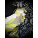 Dress with open back geometrical print - size L/XL