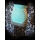 Mint mini skirt white and grey details - size S/M