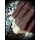 Brown plum skirt w/ black bow - size S/M