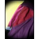 Purple skirt dark red details - size M/L